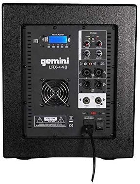 open zoom image for Gemini LRX-448 Portable Line Array PA System with Subwoofer, New, Action Position Back
