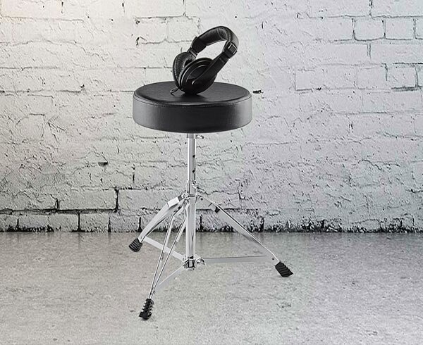 open zoom image for Alesis Drum Essentials Pack: Drum Throne and Headphones, Open Box (Very Good), Action Position Back
