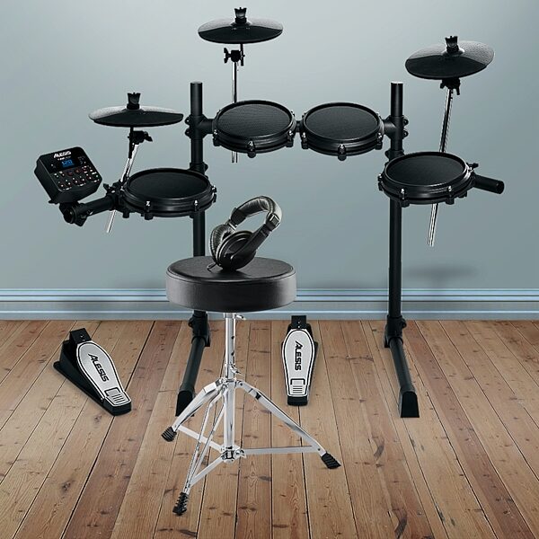 open zoom image for Alesis Drum Essentials Pack: Drum Throne and Headphones, Open Box (Very Good), Action Position Back