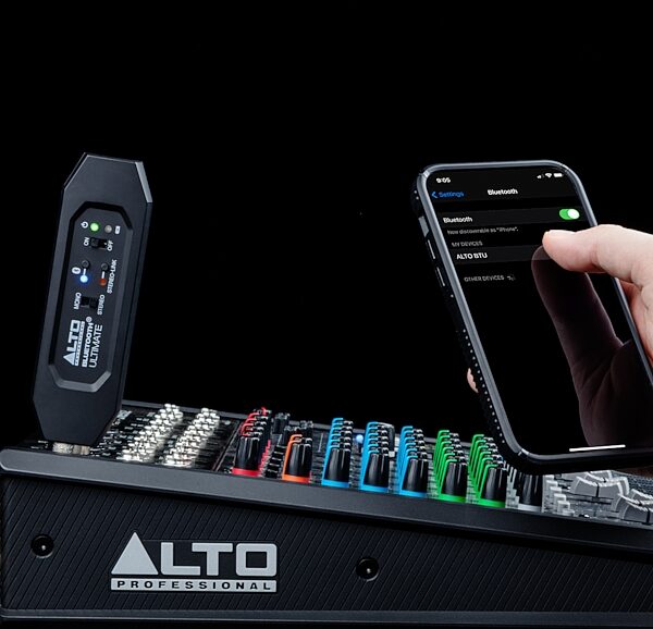 open zoom image for Alto Professional Bluetooth Ultimate Stereo Wireless Receiver, New, Action Position Back