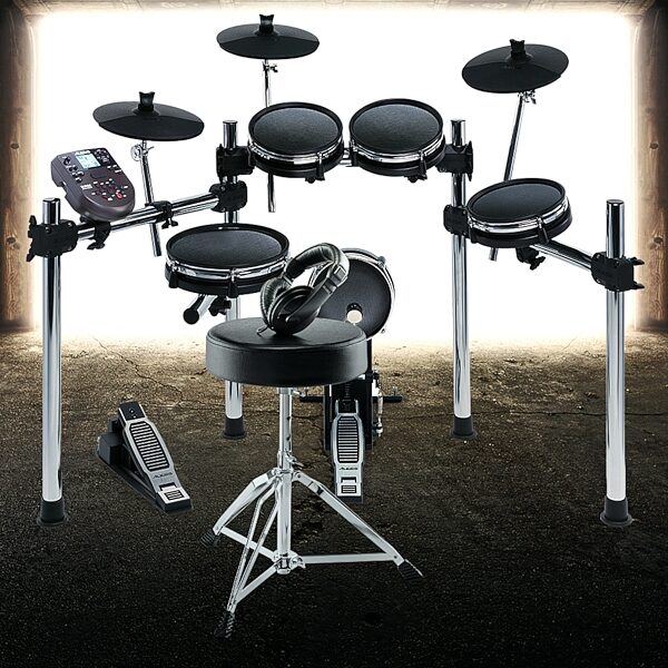 open zoom image for Alesis Drum Essentials Pack: Drum Throne and Headphones, Open Box (Very Good), Action Position Back