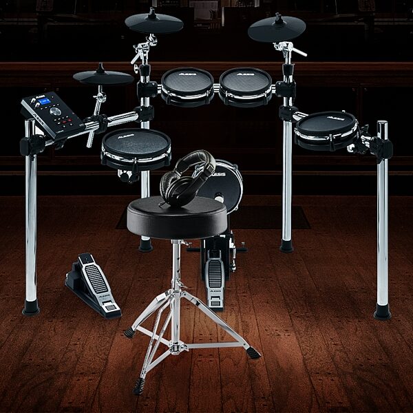 open zoom image for Alesis Drum Essentials Pack: Drum Throne and Headphones, Open Box (Very Good), Action Position Back