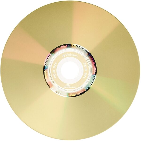 open zoom image for Verbatim 52x CD-R Lightscribe Media, Disc