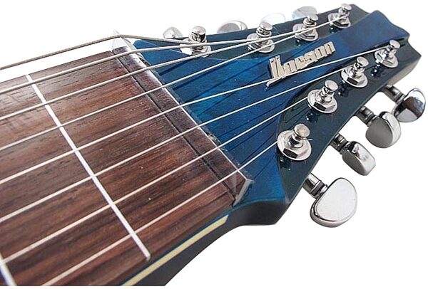 open zoom image for Vorson LT-230-8 Active Lap Steel Guitar, 8-String (with Gig Bag), Transparent Blue View 3