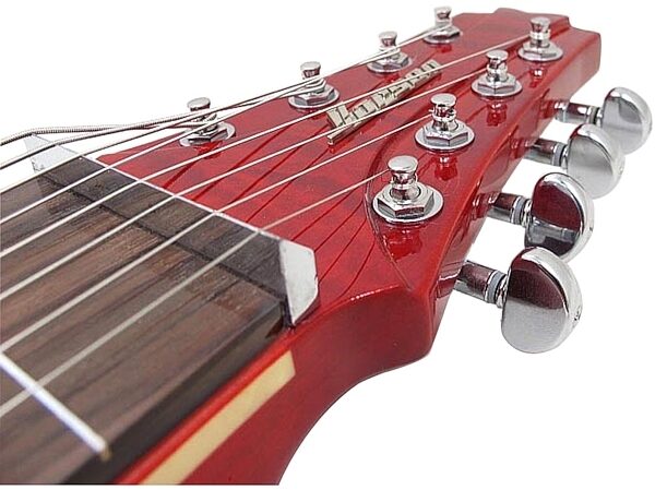 open zoom image for Vorson LT-230-8 Active Lap Steel Guitar, 8-String (with Gig Bag), Transparent Red Quilt View 3