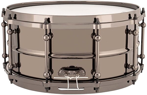 open zoom image for Ludwig Universal Brass Snare Drum, Black Nickel, 6.5x14", Action Position Back