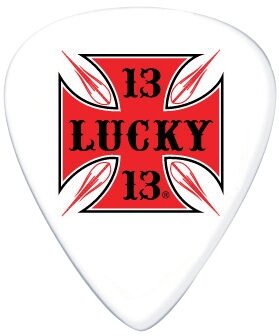 open zoom image for Dunlop Lucky 13 Picks (6-Pack), Iron Cross