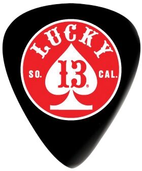 open zoom image for Dunlop Lucky 13 Picks (6-Pack), Spade