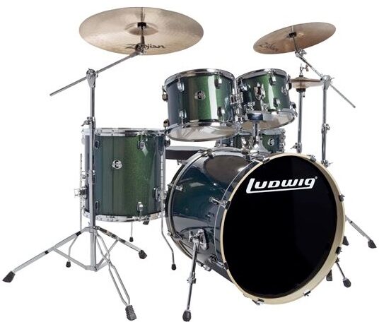 open zoom image for Ludwig LCEE22 Element Evo Complete Drum Kit (5-Piece), ludwig