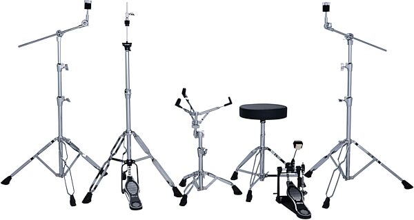 open zoom image for Ludwig LE522 Evolution Complete Drum Set, 5-Piece, Atlantic Sparkle, Bundle with Hardware and Cymbals, Action Position Back