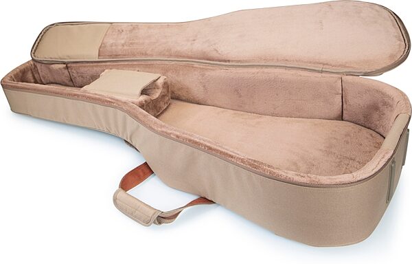 open zoom image for Levy's 200-Series Deluxe Dreadnought Acoustic Guitar Gig Bag, Tan, Detail Side