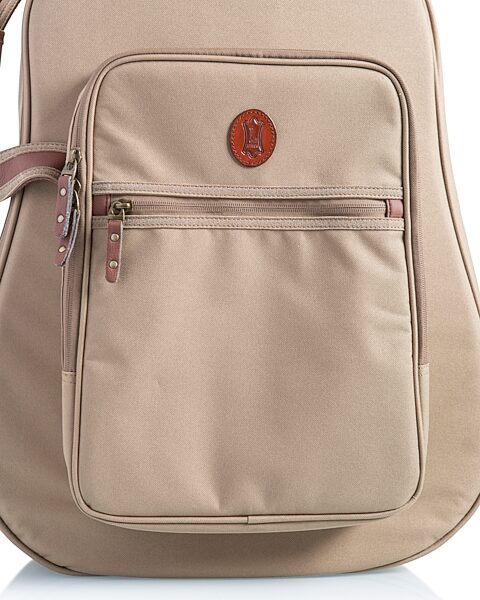 open zoom image for Levy's 200-Series Deluxe Dreadnought Acoustic Guitar Gig Bag, Tan, Detail Side
