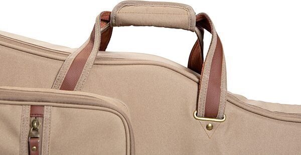 open zoom image for Levy's 200-Series Deluxe Dreadnought Acoustic Guitar Gig Bag, Tan, Detail Side