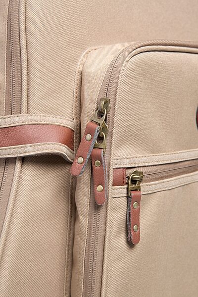 open zoom image for Levy's 200-Series Deluxe Dreadnought Acoustic Guitar Gig Bag, Tan, Detail Side