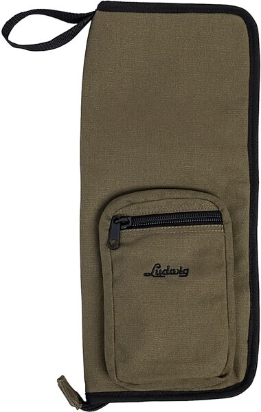 open zoom image for Ludwig LX31 Logo Drumstick Bag, Olive, Action Position Back
