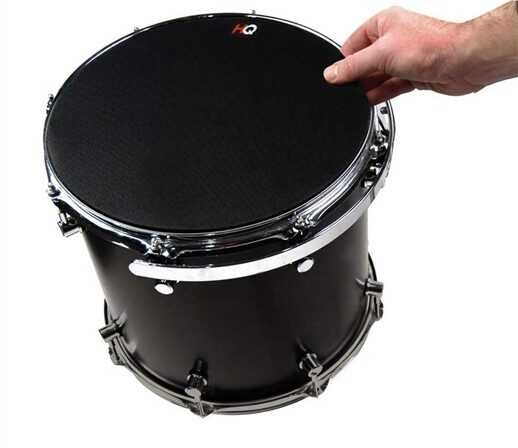 open zoom image for Evans Sound Off Tom Mute Silencer, In Use