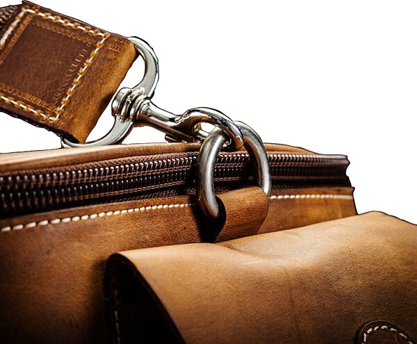 open zoom image for Victory GIGBAGLTHR Leather Gig Bag, Fits V30H / V40H / VXH / VC35H / S22 / S25, Large, Action Position Back