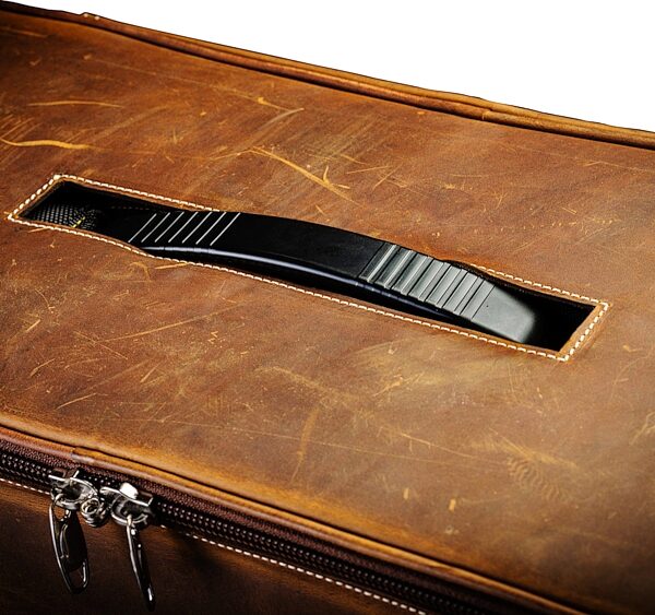 open zoom image for Victory GIGBAGLTHR Leather Gig Bag, Fits V30H / V40H / VXH / VC35H / S22 / S25, Large, Action Position Back