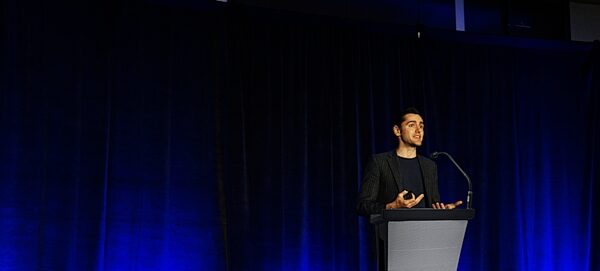 open zoom image for Alto Professional Presenter PA Portable Podium System with Rechargeable Battery, In Use