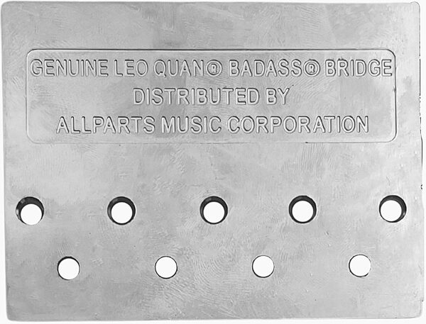 open zoom image for Leo Quan BB-3342-003 Badass II Bass Bridge, Chrome, Action Position Back