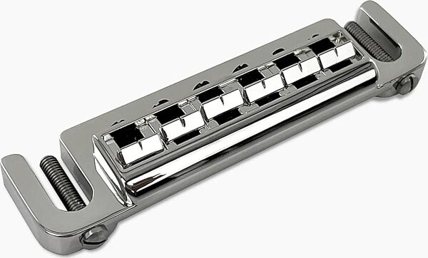 open zoom image for Leo Quan Badass Wraparound Guitar Bridge, Chrome, Open Box (Like New), Main