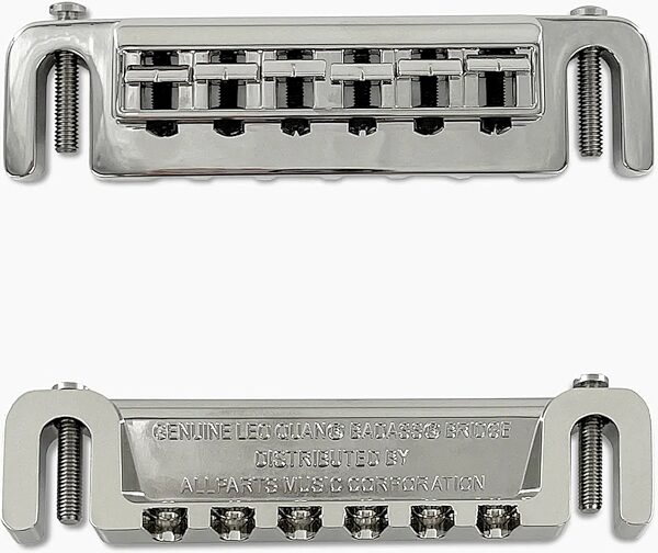 open zoom image for Leo Quan Badass Wraparound Guitar Bridge, Chrome, Open Box (Like New), Pair