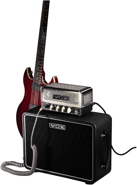 open zoom image for Vox NT2HSET Lil Night Train Set Guitar Amplifier Half Stack, Glamour View