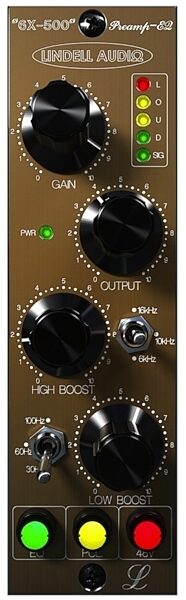 open zoom image for Lindell Audio 6X-500 Microphone Preamplifier and Equalizer, New, Front