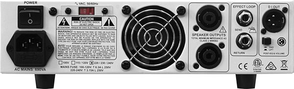 open zoom image for Orange Little Bass Thing Bass Amplifier Head (500 Watts), New, Action Position Back