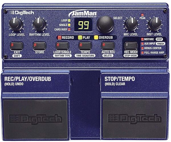 open zoom image for DigiTech JamMan Looper Performance Loop Pedal, Top