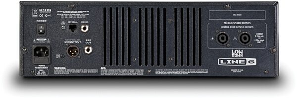 open zoom image for Line 6 LowDown HD400 Rackmount Bass Amplifier Head (400 Watts), Rear