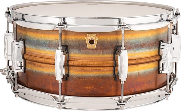 open zoom image for Ludwig LB552R Raw Bronze Snare Drum, 6.5x14 Inch, Open Box (Like New), Action Position Back