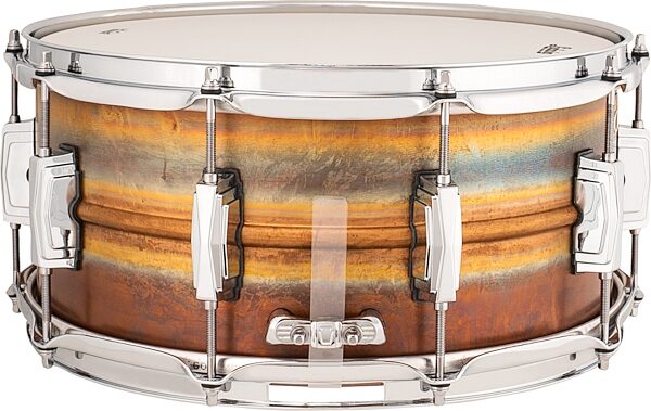 open zoom image for Ludwig LB552R Raw Bronze Snare Drum, 6.5x14 Inch, Open Box (Like New), Action Position Back