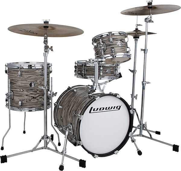 open zoom image for Ludwig LC179XX Breakbeats by Questlove Compact Drum Shell Kit, 4-Piece, Action Position Back