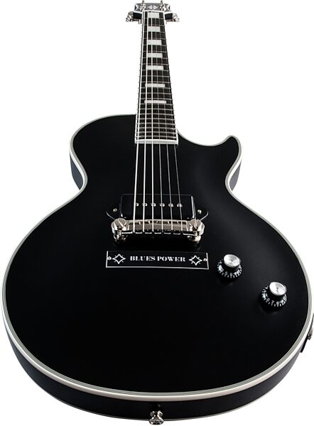 open zoom image for Epiphone LTD Jared James Nichols "Old Glory" Les Paul Custom Electric Guitar (with Gig Bag), Action Position Back
