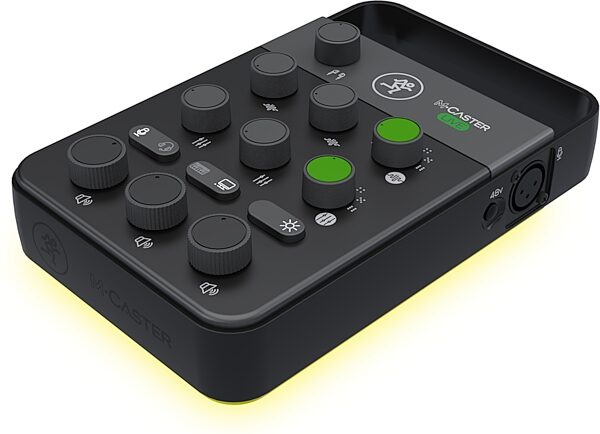 open zoom image for Mackie M-Caster Live Portable Livestreaming Mixer, Black, Angled Front