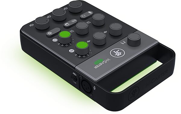 open zoom image for Mackie M-Caster Live Portable Livestreaming Mixer, Black, Angled Front