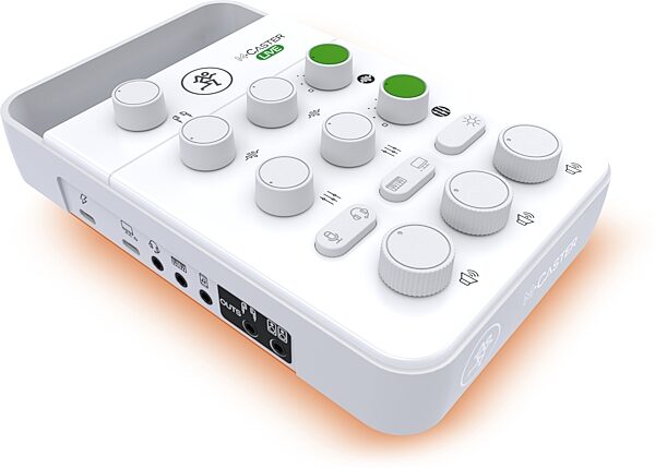 open zoom image for Mackie M-Caster Live Portable Livestreaming Mixer, White, Open Box (Very Good), Angled Front