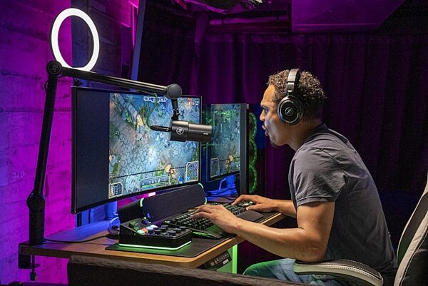 open zoom image for Mackie M-Caster Studio Streaming Mixer, Black, Open Box (Very Good), Action Position Back