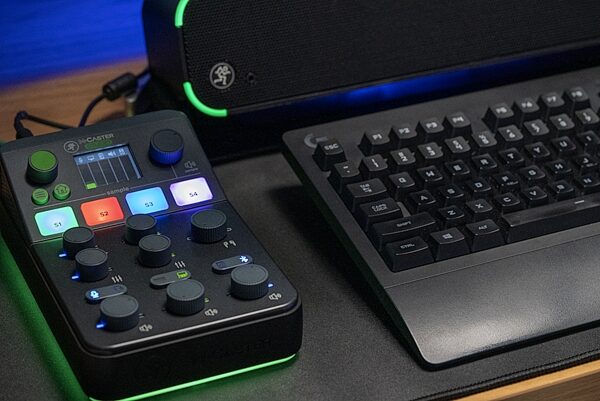 open zoom image for Mackie M-Caster Studio Streaming Mixer, Black, Open Box (Very Good), Action Position Back