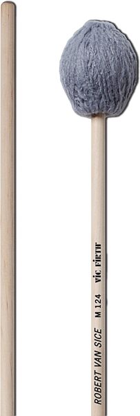 open zoom image for Vic Firth Robert Van Sice Synthetic Marimba Mallets, Pair, Medium, Action Position Back