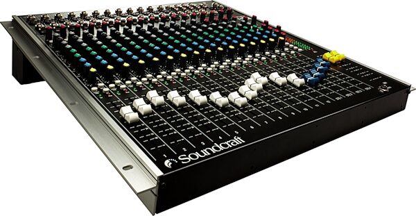 open zoom image for Spirit by Soundcraft RW5633 M12 12-Mono 4-Stereo Channel Mixer, Angle View