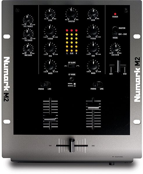 open zoom image for Numark M2 2-Channel DJ Mixer, Top