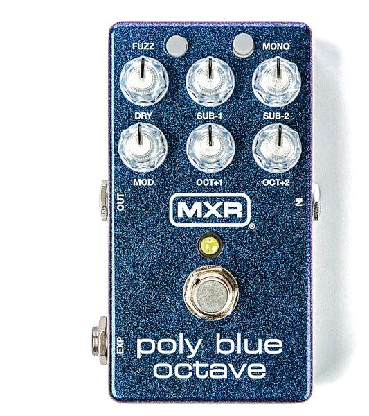 open zoom image for MXR M306 Poly Blue Octave Pedal, Open Box (Like New), Action Position Back