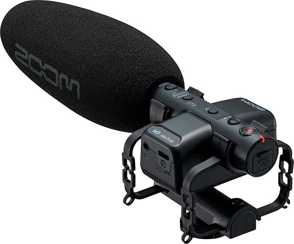 open zoom image for Zoom M3 MicTrak Stereo Shotgun Microphone/Recorder, New, Action Position Back