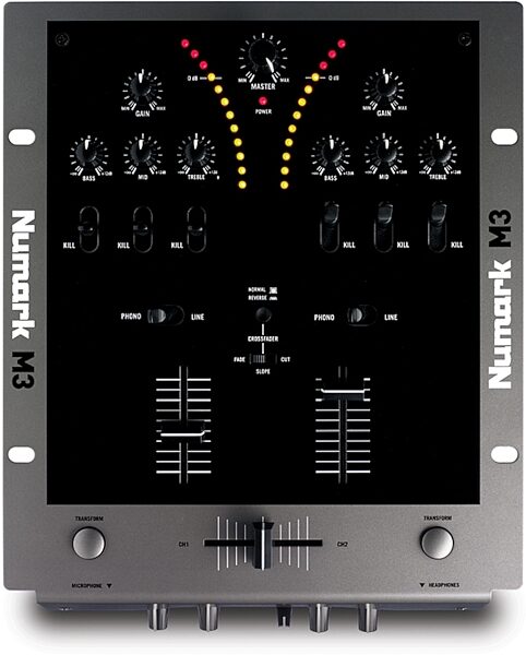 open zoom image for Numark M3 2-Channel DJ Mixer, Top