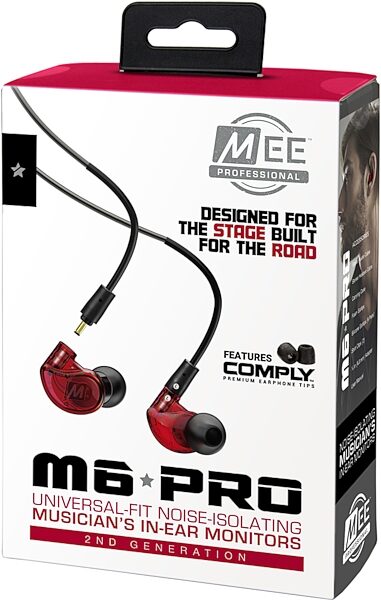 open zoom image for MEE Audio M6 Pro 2nd Gen In-Ear Headphone Monitors, Action Position Back