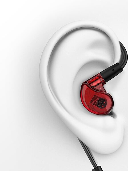 open zoom image for MEE Audio M6 Pro 2nd Gen In-Ear Headphone Monitors, Action Position Back