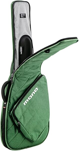 open zoom image for Mono M80 Guitar Sleeve 2.0, Green, Angled Side