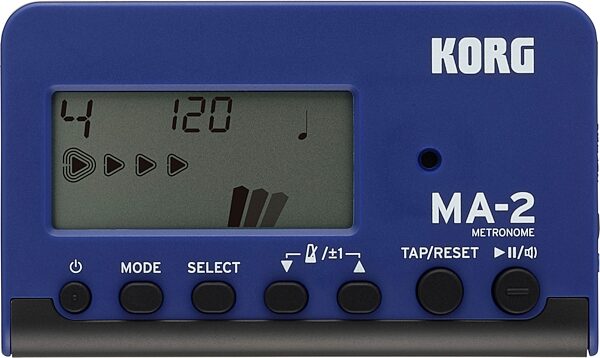 open zoom image for Korg MA-2 Metronome, Blue and Black, Action Position Back